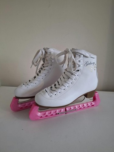 Women white figure - skates, uk